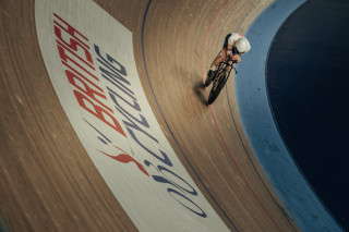 Ed Clancy riding the Hope Lotus track bike Paris 2024