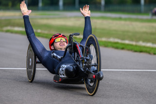 Para-cycling curcuit championships 2023 hand bikes Mark Allen