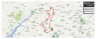 Via Roma - 80 Mile Route Map - Click to enlarge